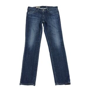 AG Adriano Goldschmied Stevie Ankle Jeans Womens 28R Slim Straight Dark Wash USA